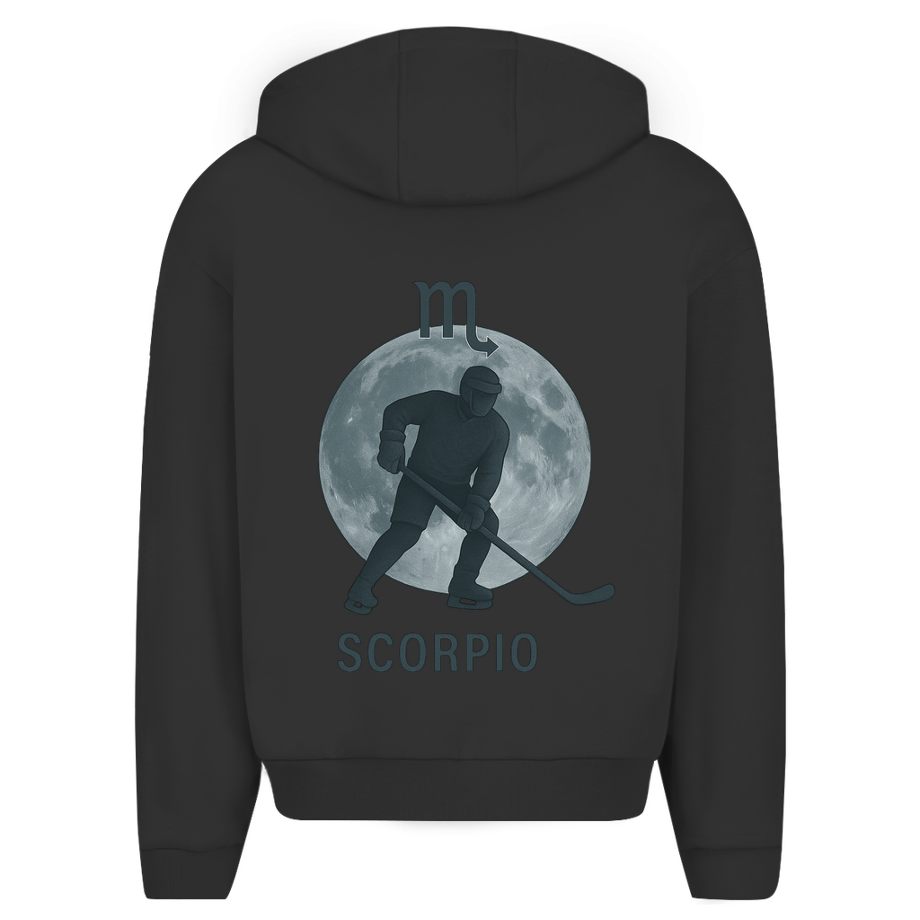 Oversize Zipper STERNZEICHEN SCORPIO / SKORPION (front&back)