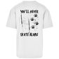 Oversize T-Shirt NEVER SKATE ALONE DOG (back)