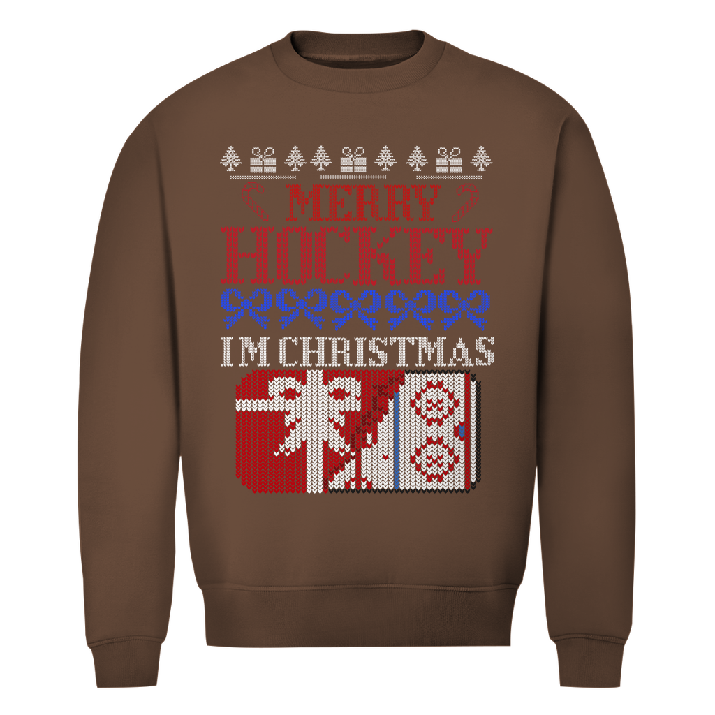 Unisex Sweatshirt UGLY CHRISTMAS MERRY HOCKEY