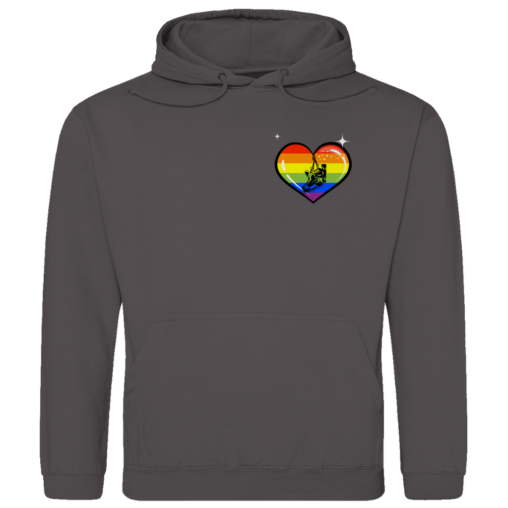Unisex Hoodie RAINBOW SKATE HEART