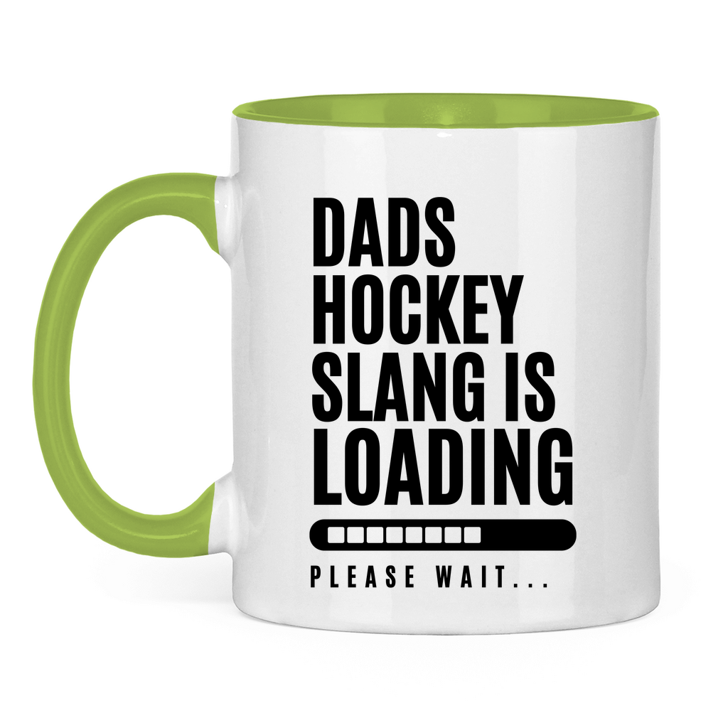 Tasse zweifarbig HOCKEYDADS SLOGAN