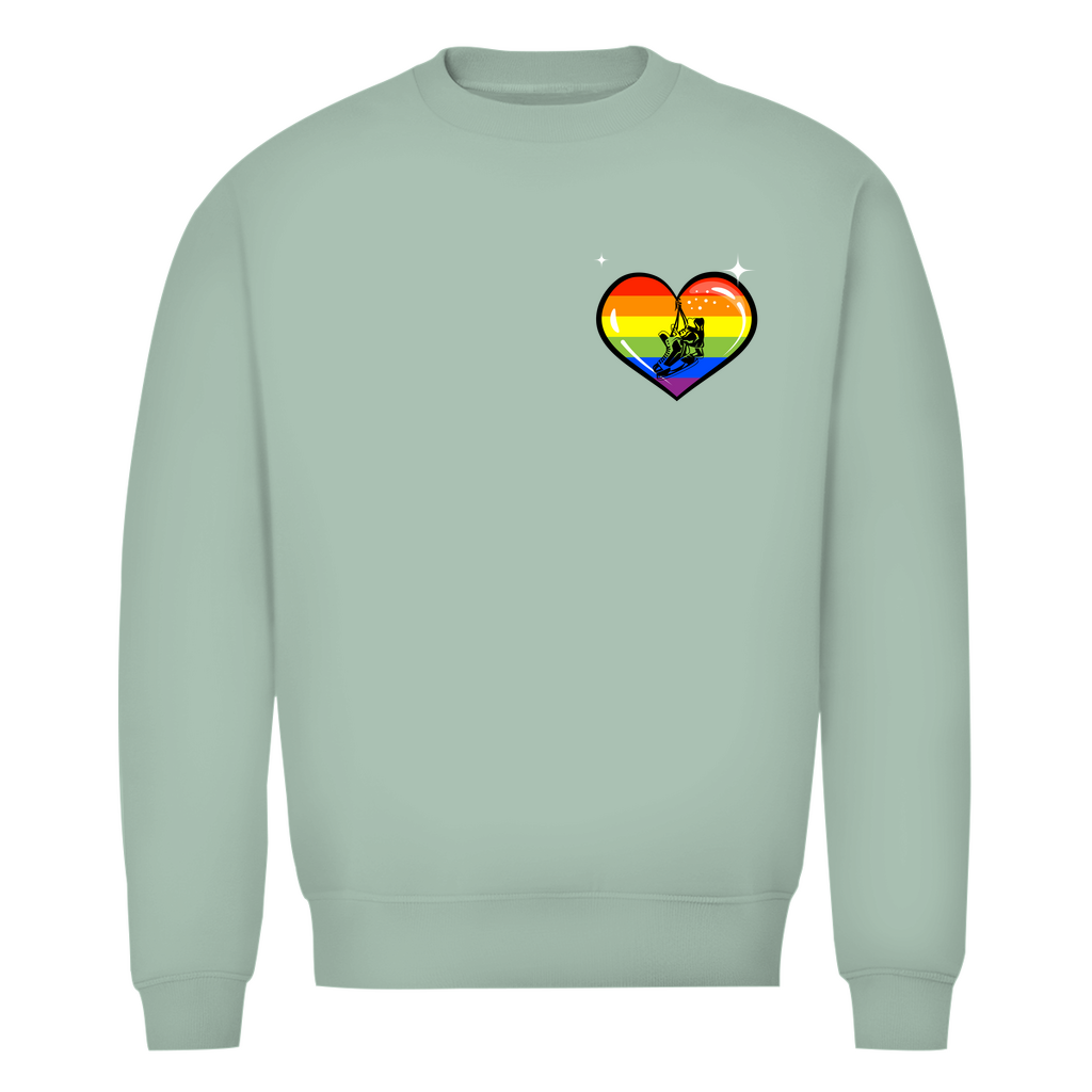 Unisex Sweatshirt RAINBOW SKATE HEART