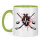Tasse zweifarbig HOCKEY HEARTBEAT