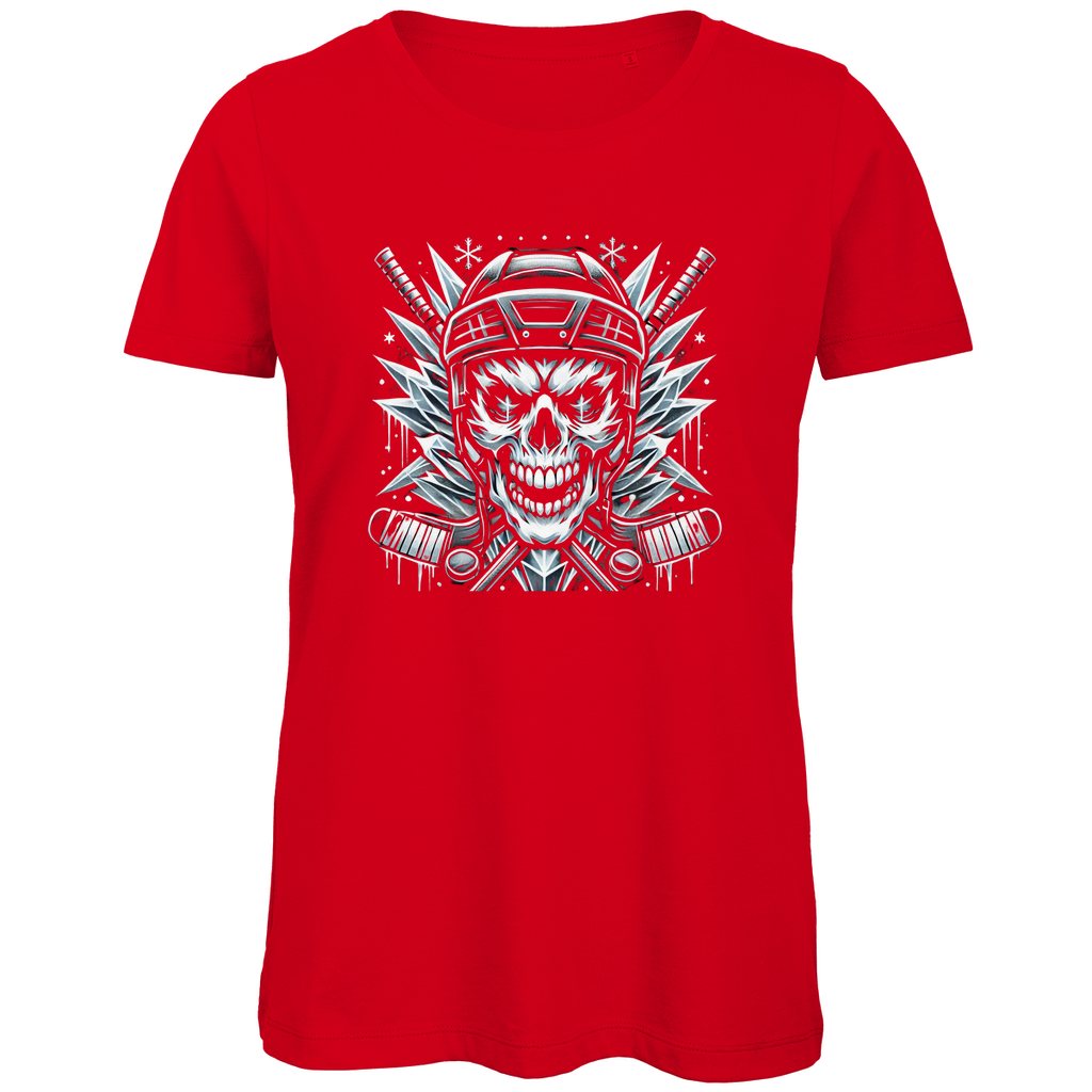 Ladies T-Shirt HOCKEY SKULL