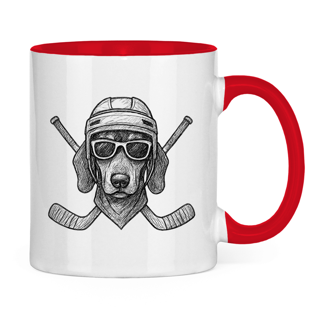 Tasse zweifarbig COOL HOCKEYDOG