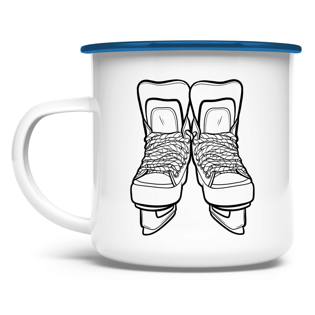 Emaille Tasse SKATES