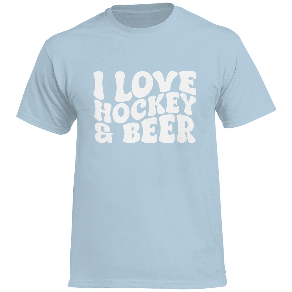 T-Shirt I LOVE HOCKEY & BEER