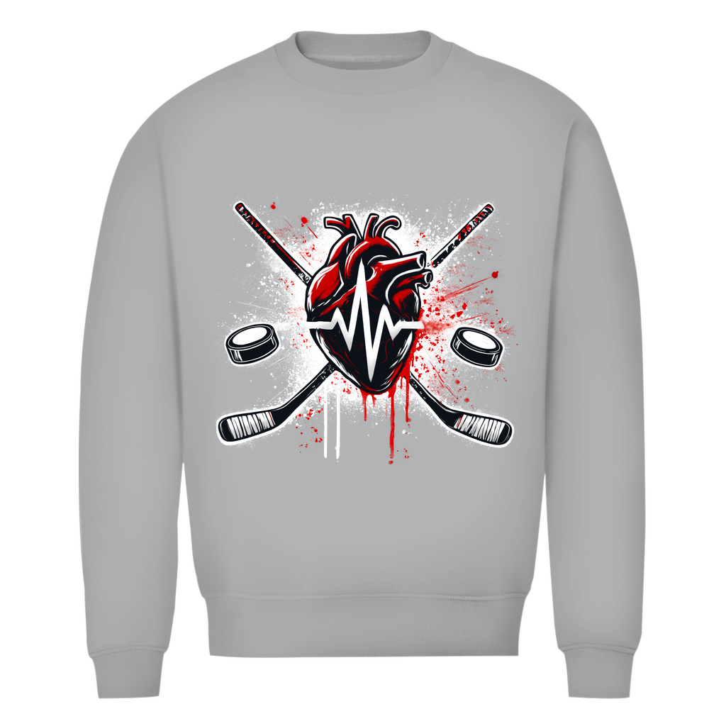 Unisex Sweatshirt HOCKEY HEARTBEAT