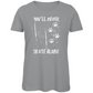 Ladies T-Shirt NEVER SKATE ALONE DOG