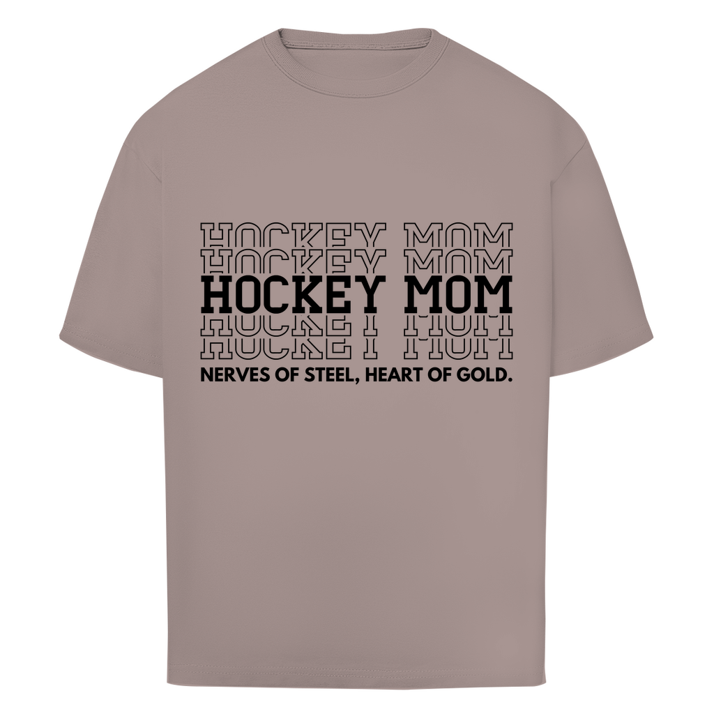 Oversize T-Shirt HOCKEYMOM NERVES & HEART