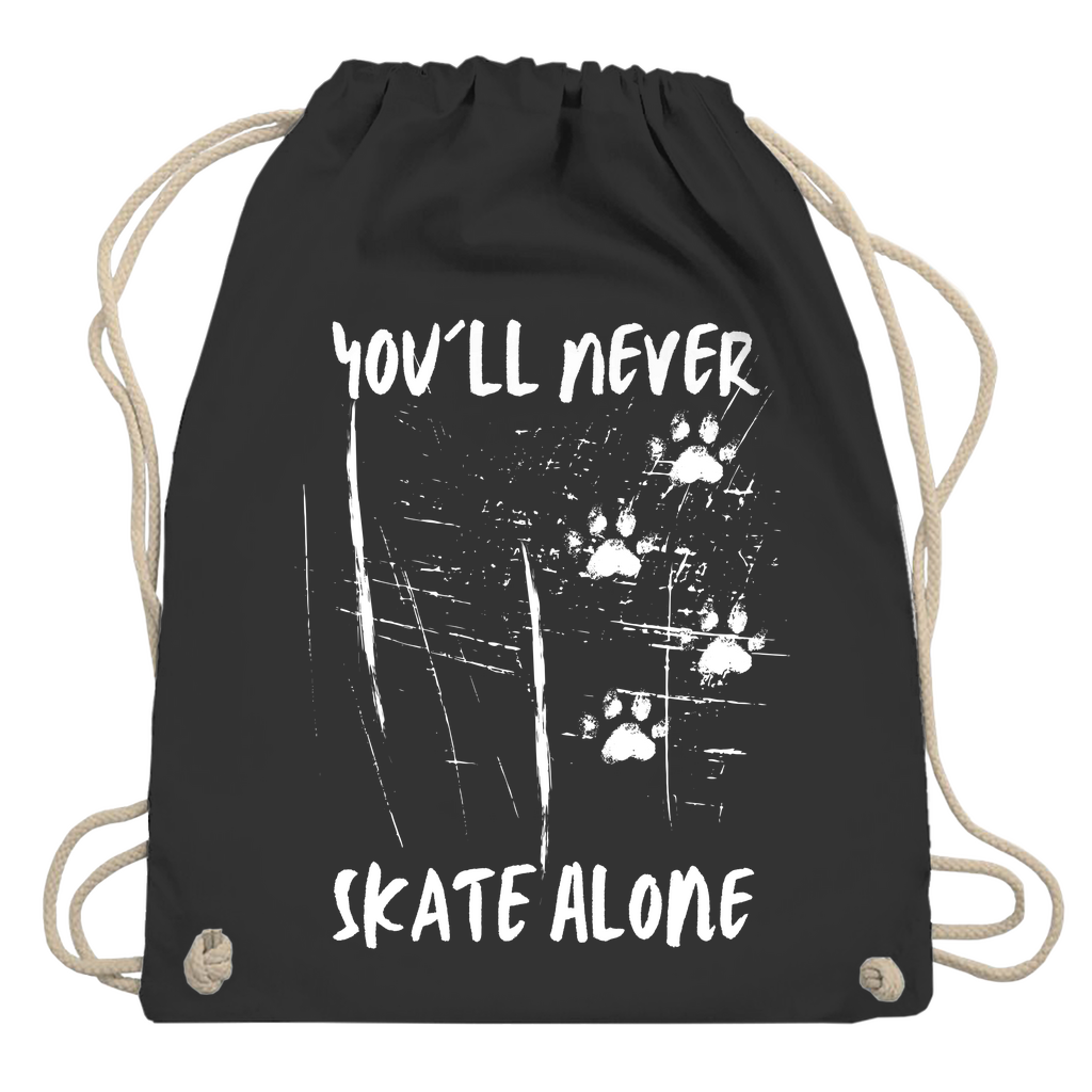 Turnbeutel NEVER SKATE ALONE