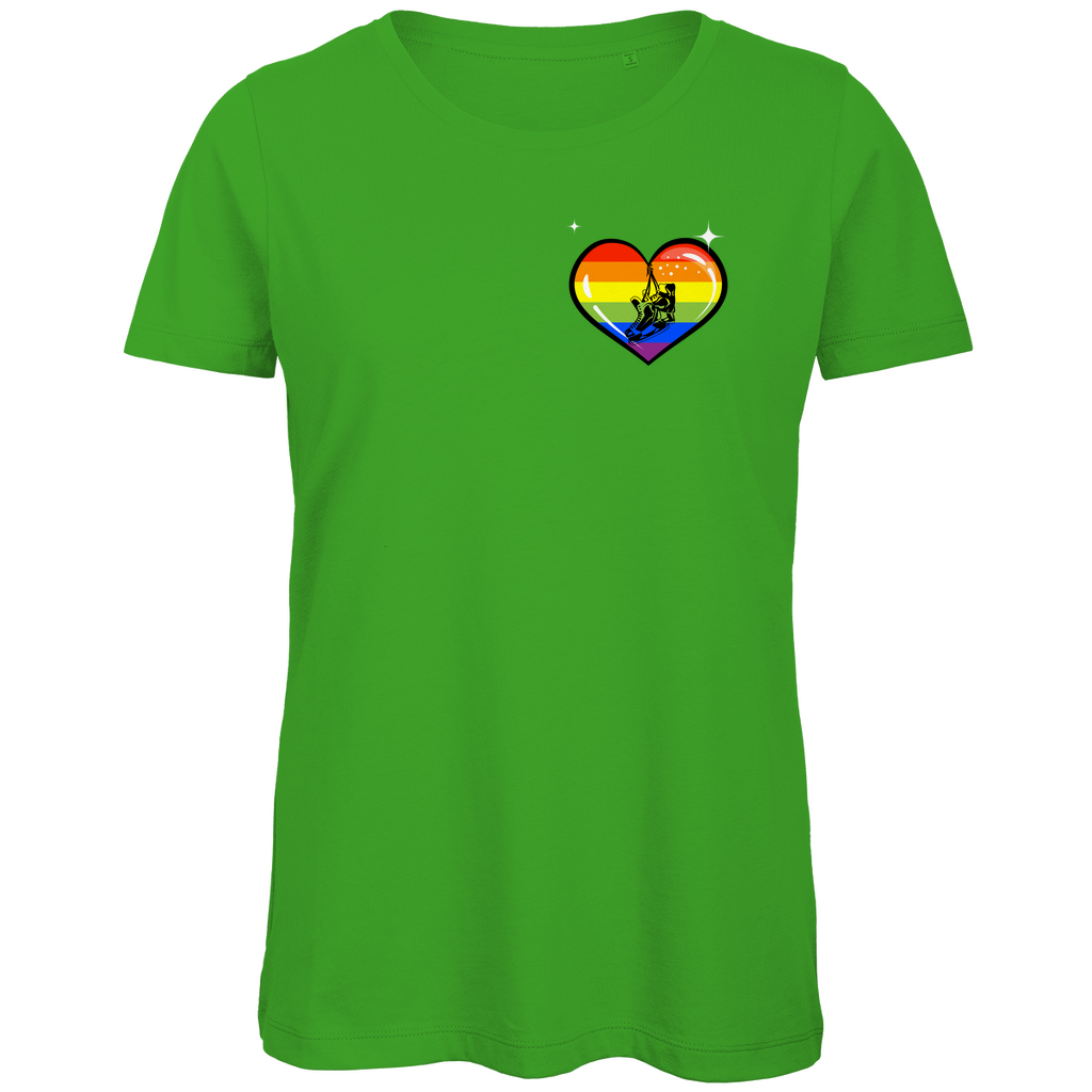 Ladies T-Shirt RAINBOW SKATE HEART