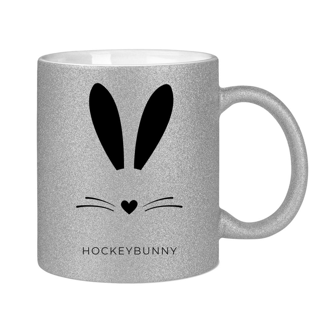Glitzertasse HOCKEYBUNNY