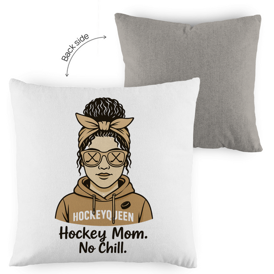 Kopfkissen zweifarbig HOCKEY MOM - NO CHILL