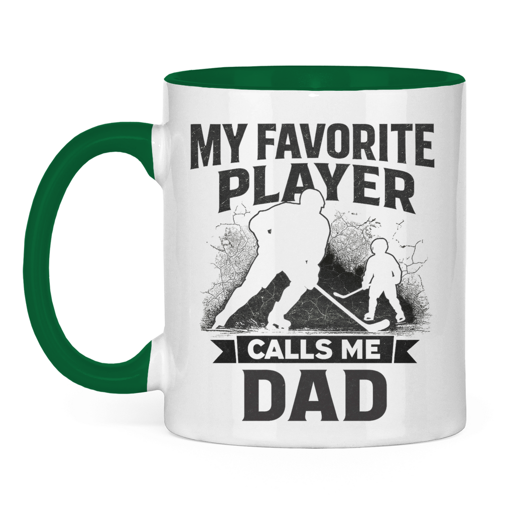 Tasse zweifarbig HOCKEYDAD FAVORITE PLAYER