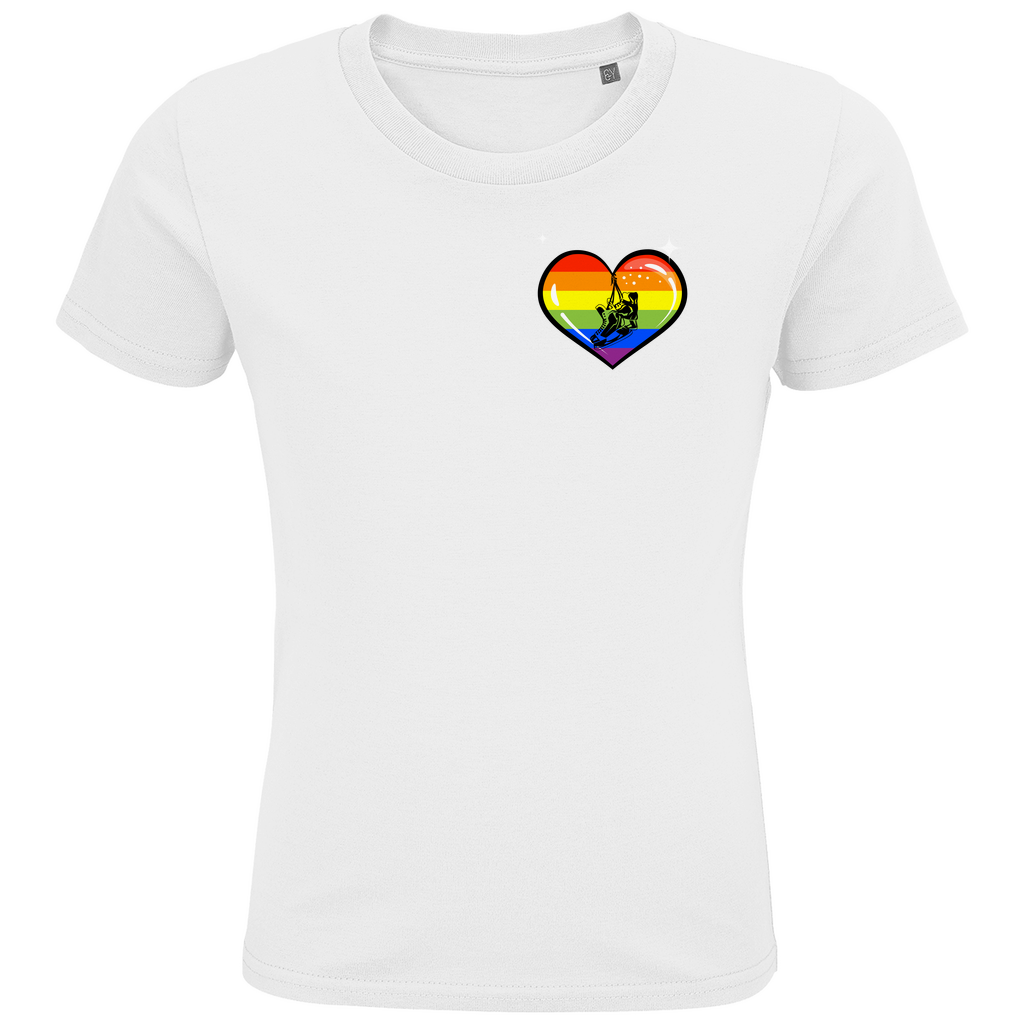 Kids T-Shirt RAINBOW SKATE HEART