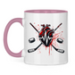 Tasse zweifarbig HOCKEY HEARTBEAT