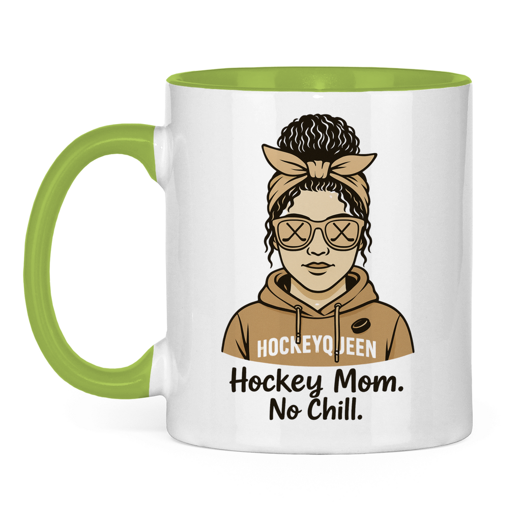 Tasse zweifarbig HOCKEY MOM - NO CHILL