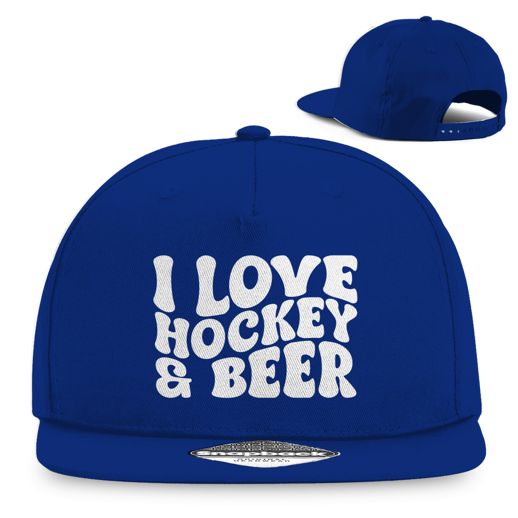 Snapback I LOVE HOCKEY & BEER