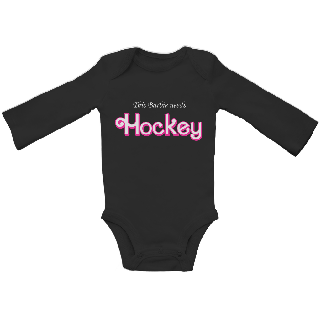 Babybody Langarm BARBIE NEEDS HOCKEY