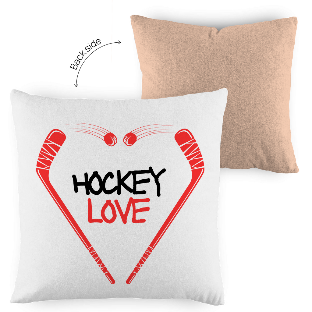 Kopfkissen zweifarbig HOCKEYLOVE STICKHEART