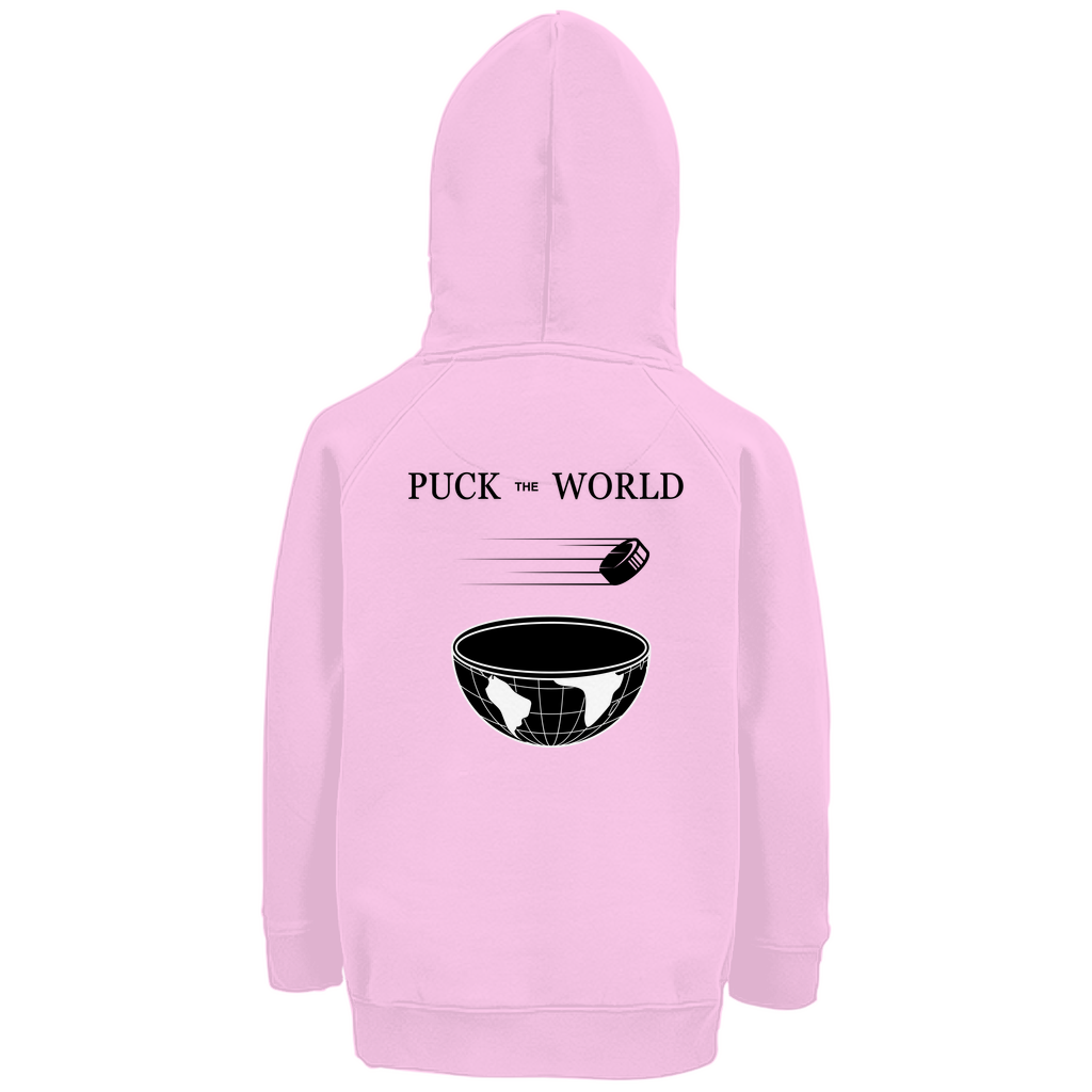 Kinder Hoodie PUCK THE WORLD (front&back)