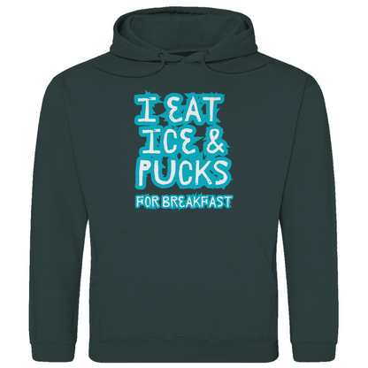 Unisex Hoodie ICE & PUCKS FOR BREAKFAST