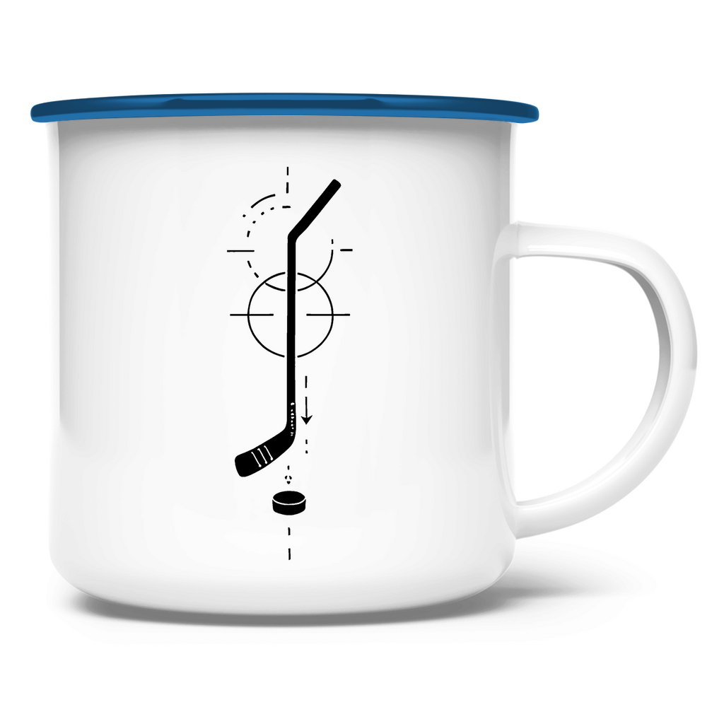Emaille Tasse HOCKEYSTICK MODERN