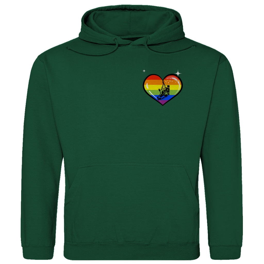 Unisex Hoodie RAINBOW SKATE HEART