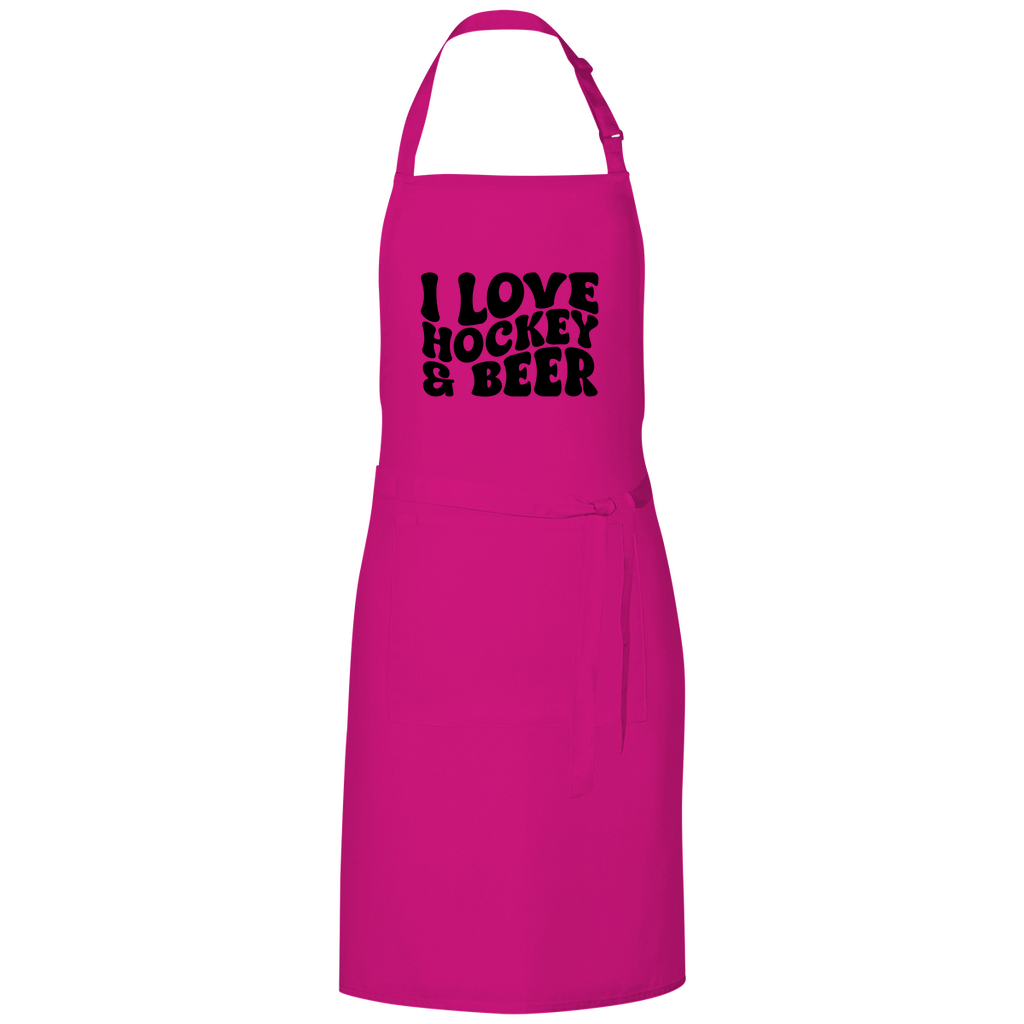 Grillschürze  I LOVE HOCKEY & BEER