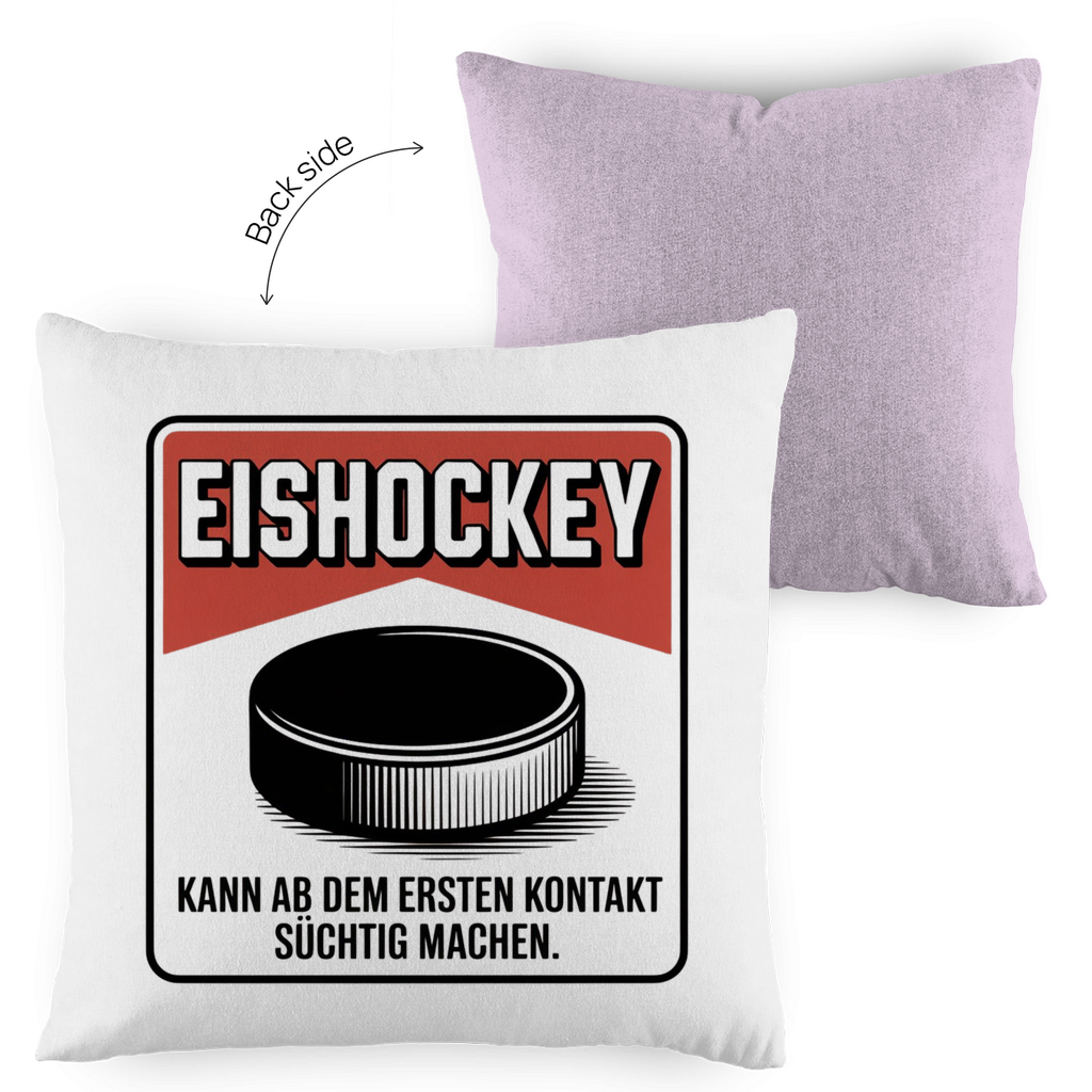 Kopfkissen zweifarbig  EISHOCKEY ZIGARETTENSCHACHTEL