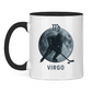 Tasse zweifarbig STERNZEICHEN VIRGO / JUNGFRAU