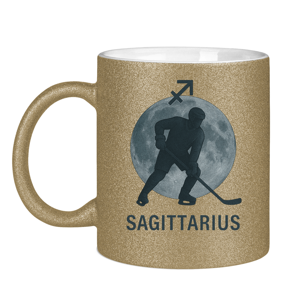 Glitzertasse STERNZEICHEN SAGITTARIUS / SCHÜTZE