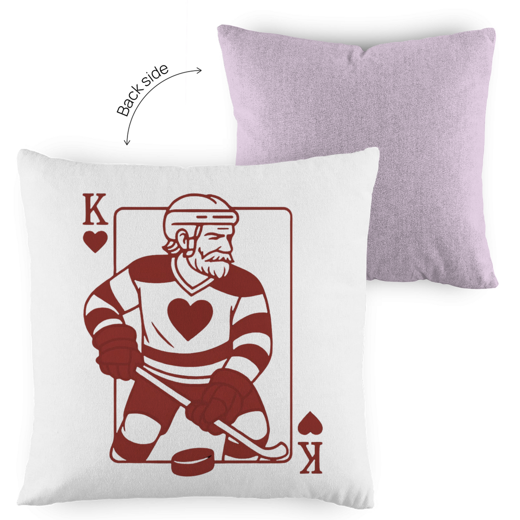 Kopfkissen zweifarbig HOCKEY HERZKÖNIG