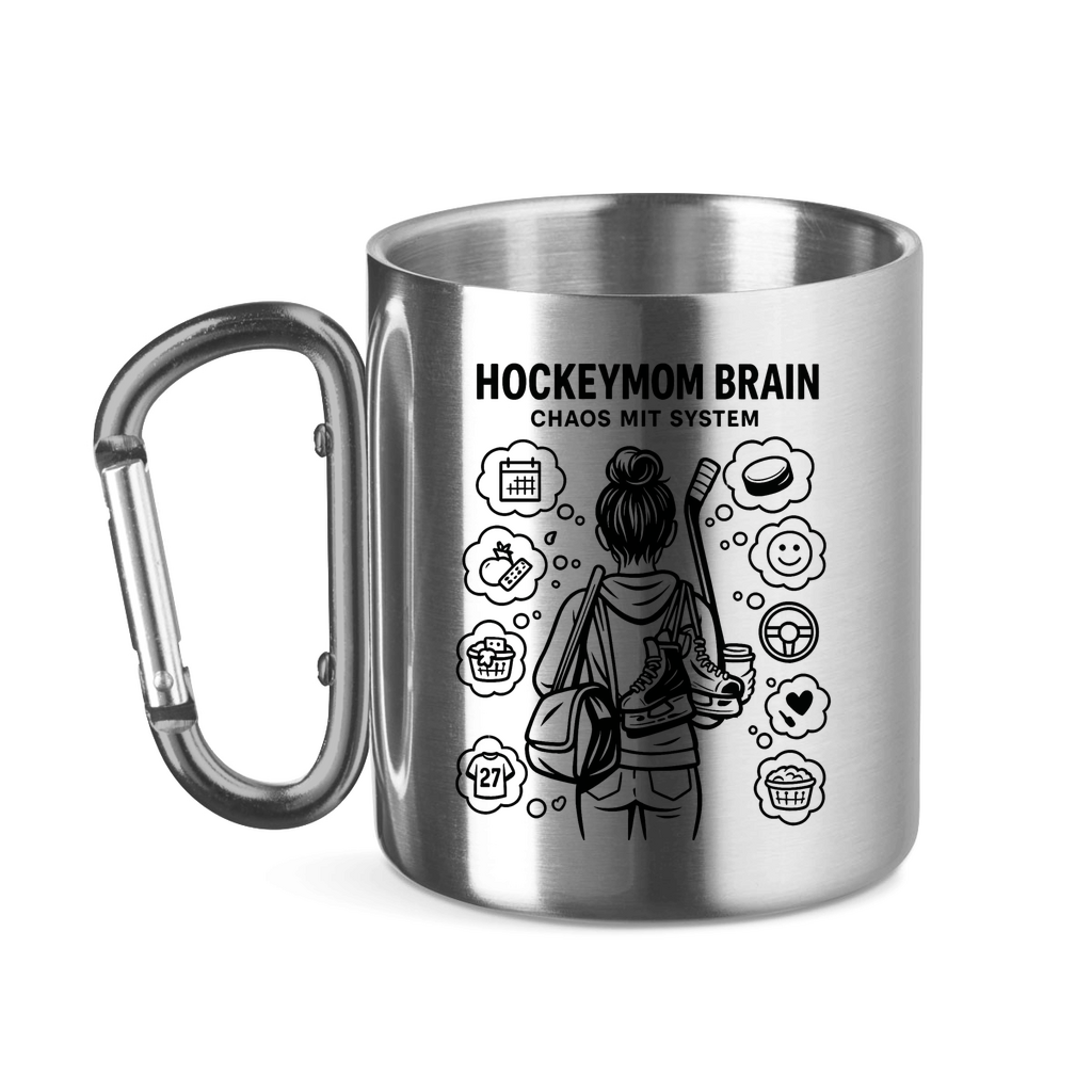 Edelstahltasse HOCKEYMOM BRAIN