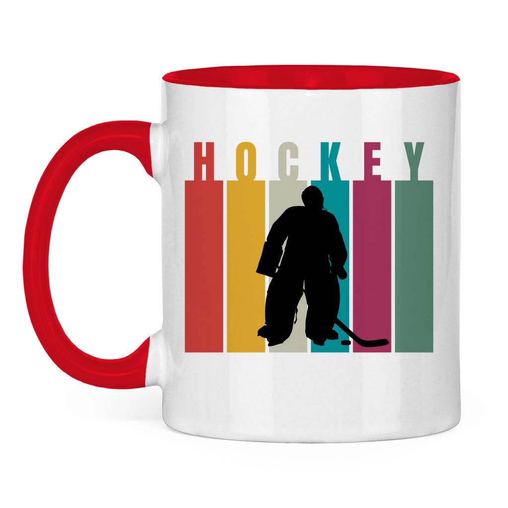 Tasse zweifarbig COLOURFUL HOCKEY GOALIE