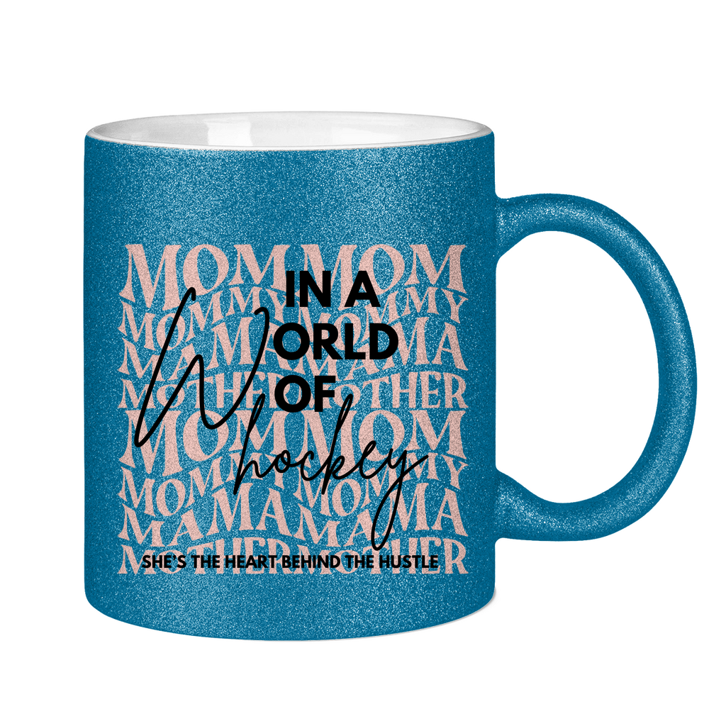 Glitzertasse WORLD OF HOCKEY - MOM