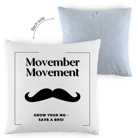 Kopfkissen zweifarbig MOVEMBER MOVEMENT