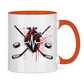Tasse zweifarbig HOCKEY HEARTBEAT
