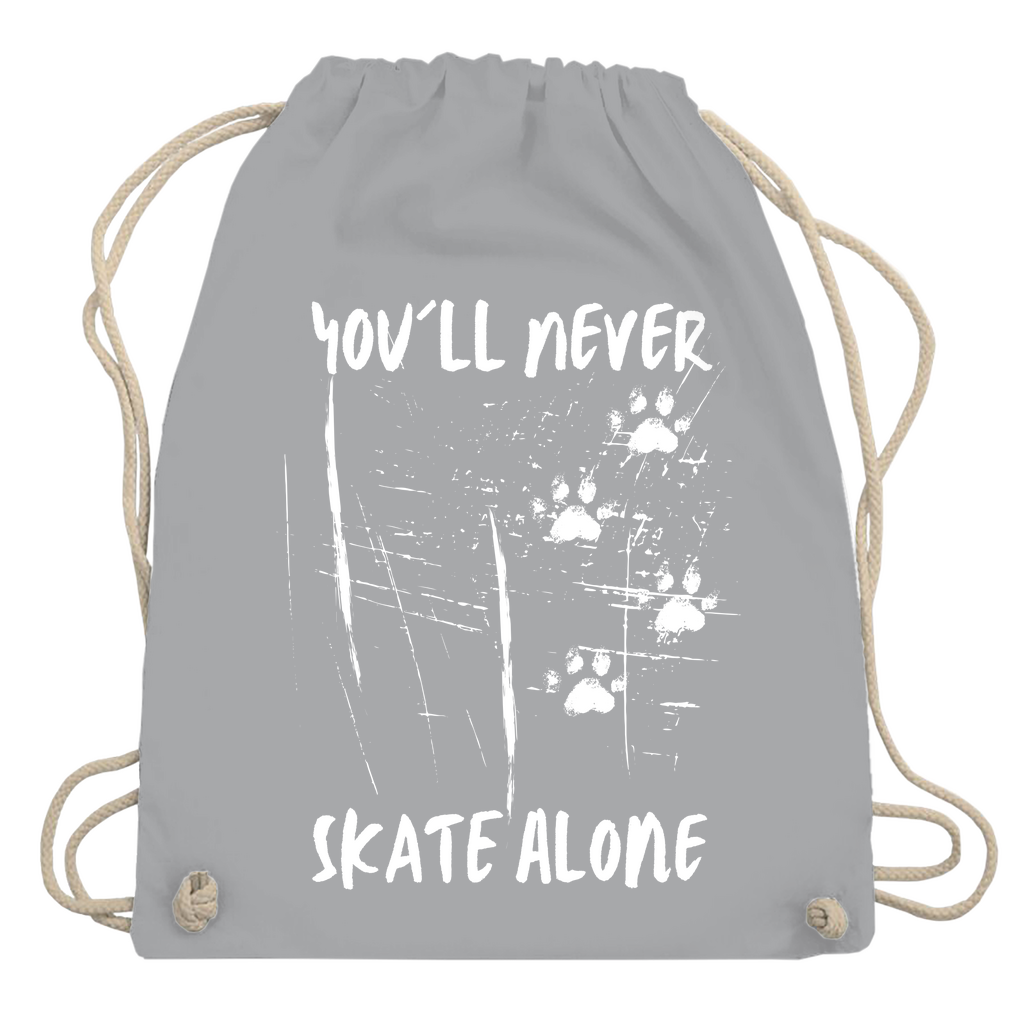 Turnbeutel NEVER SKATE ALONE