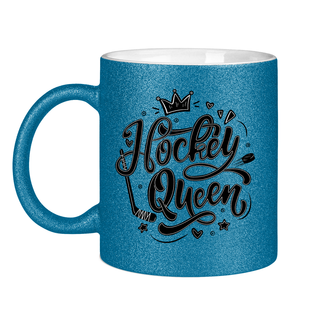 Glitzertasse HOCKEYQUEEN II