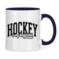 Tasse zweifarbig HOCKEY IS MY BOYFRIEND