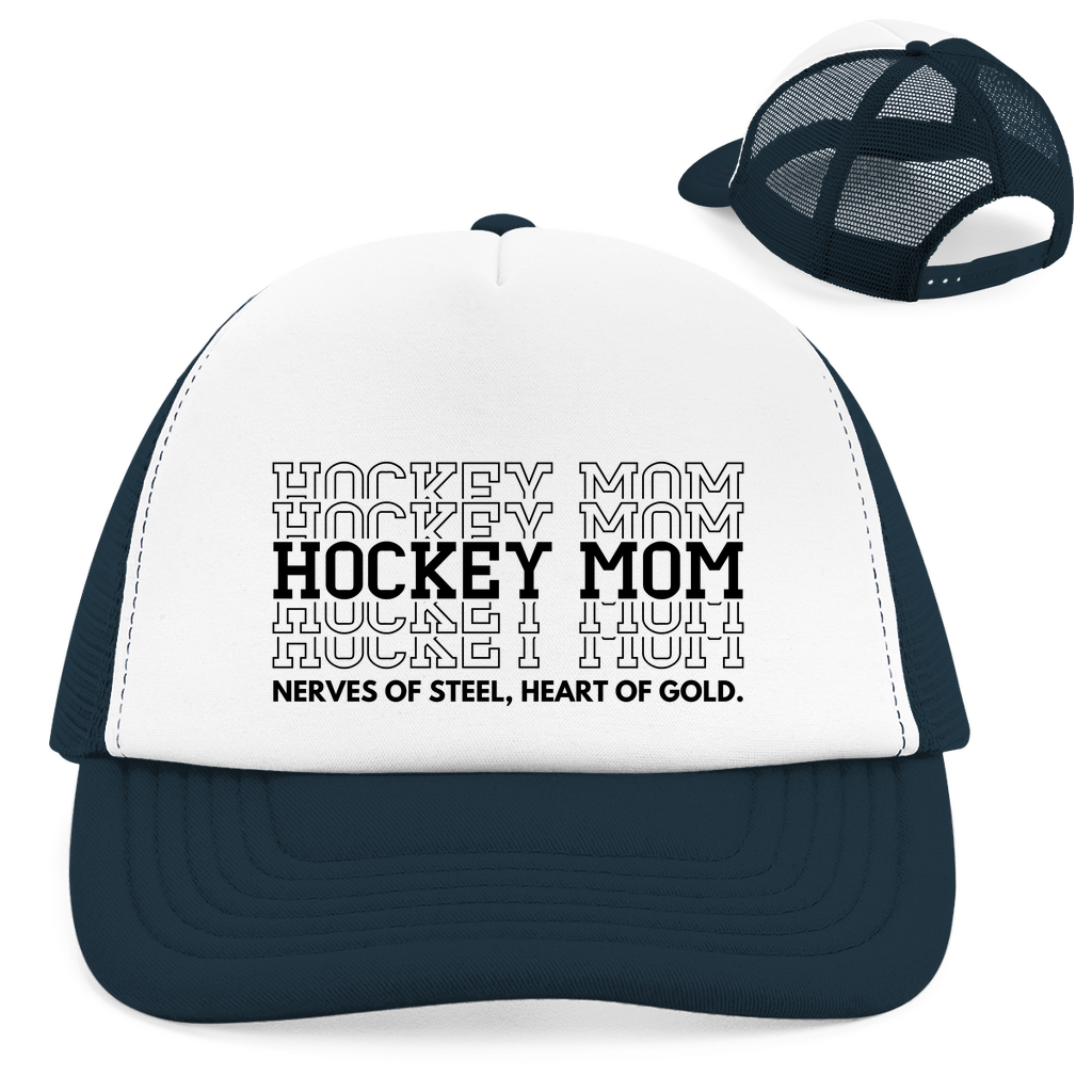 Retro Cap HOCKEYMOM NERVES & HEART