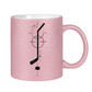 Glitzertasse HOCKEYSTICK MODERN