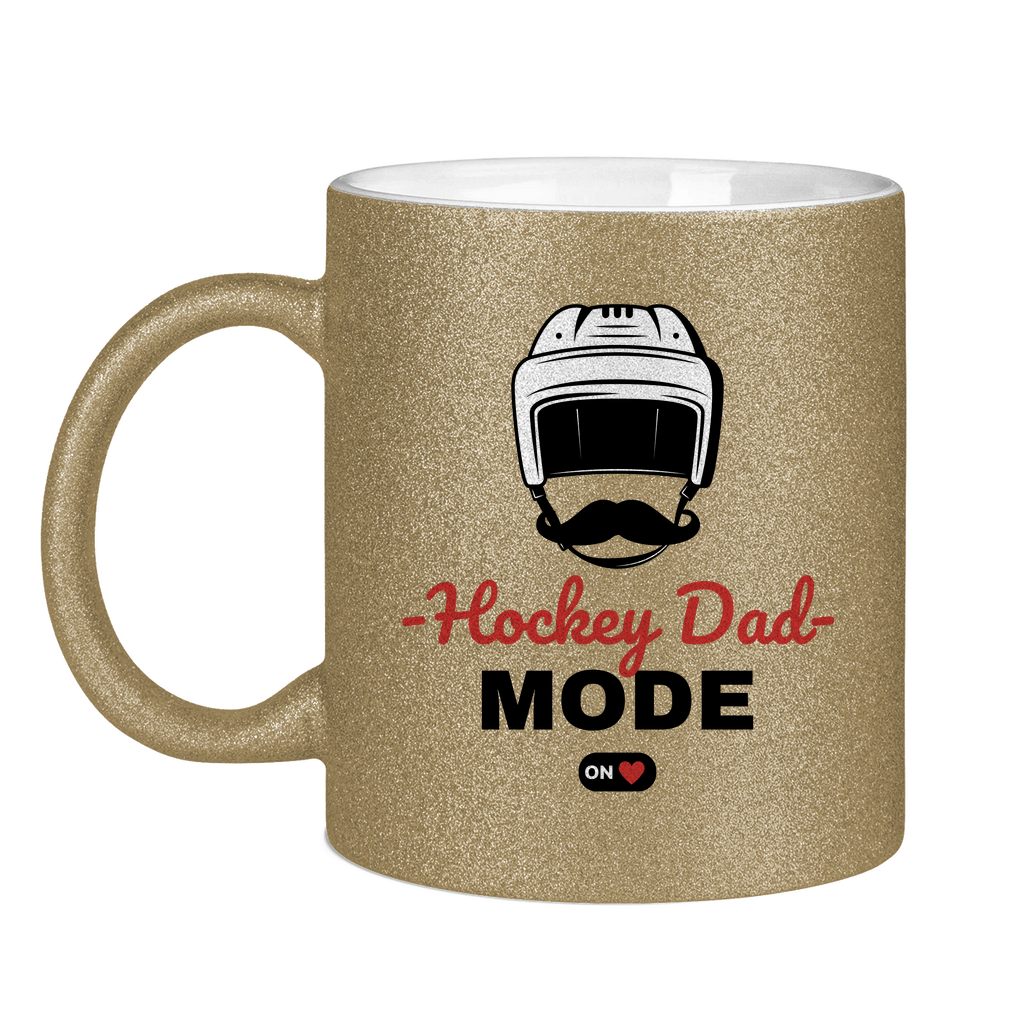 Glitzertasse HOCKEYDAD MODE