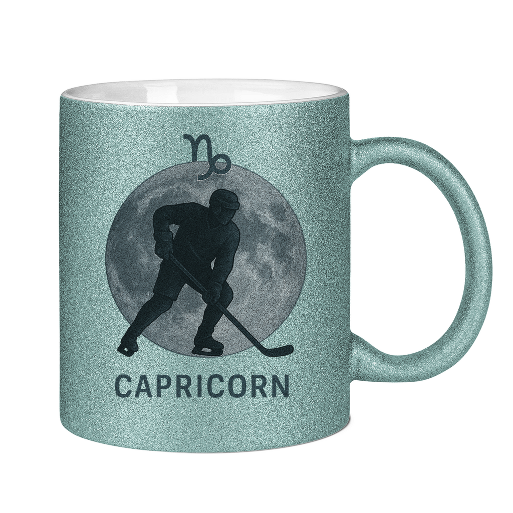 Glitzertasse STERNZEICHEN CAPRICORN / STEINBOCK