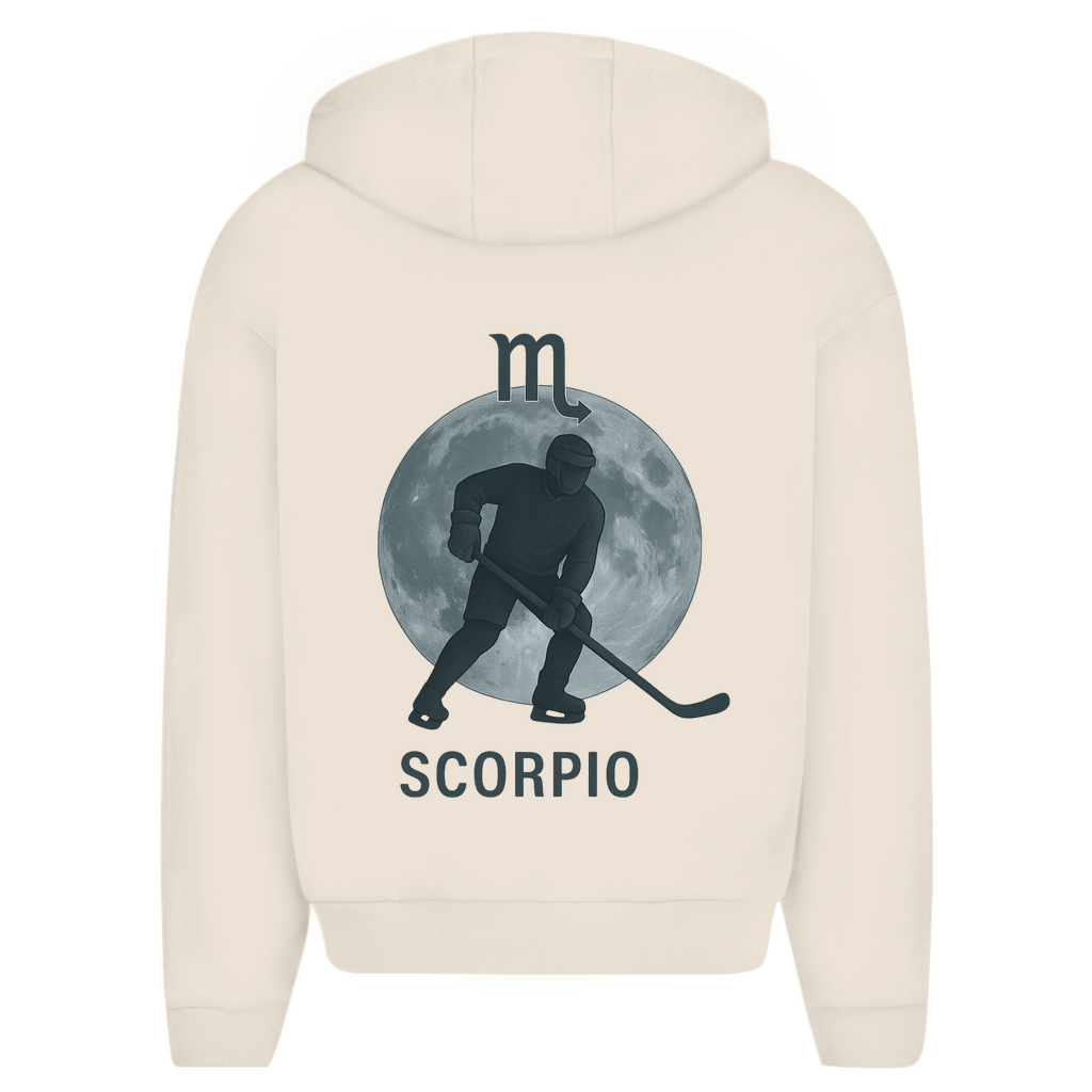 Oversize Zipper STERNZEICHEN SCORPIO / SKORPION (front&back)