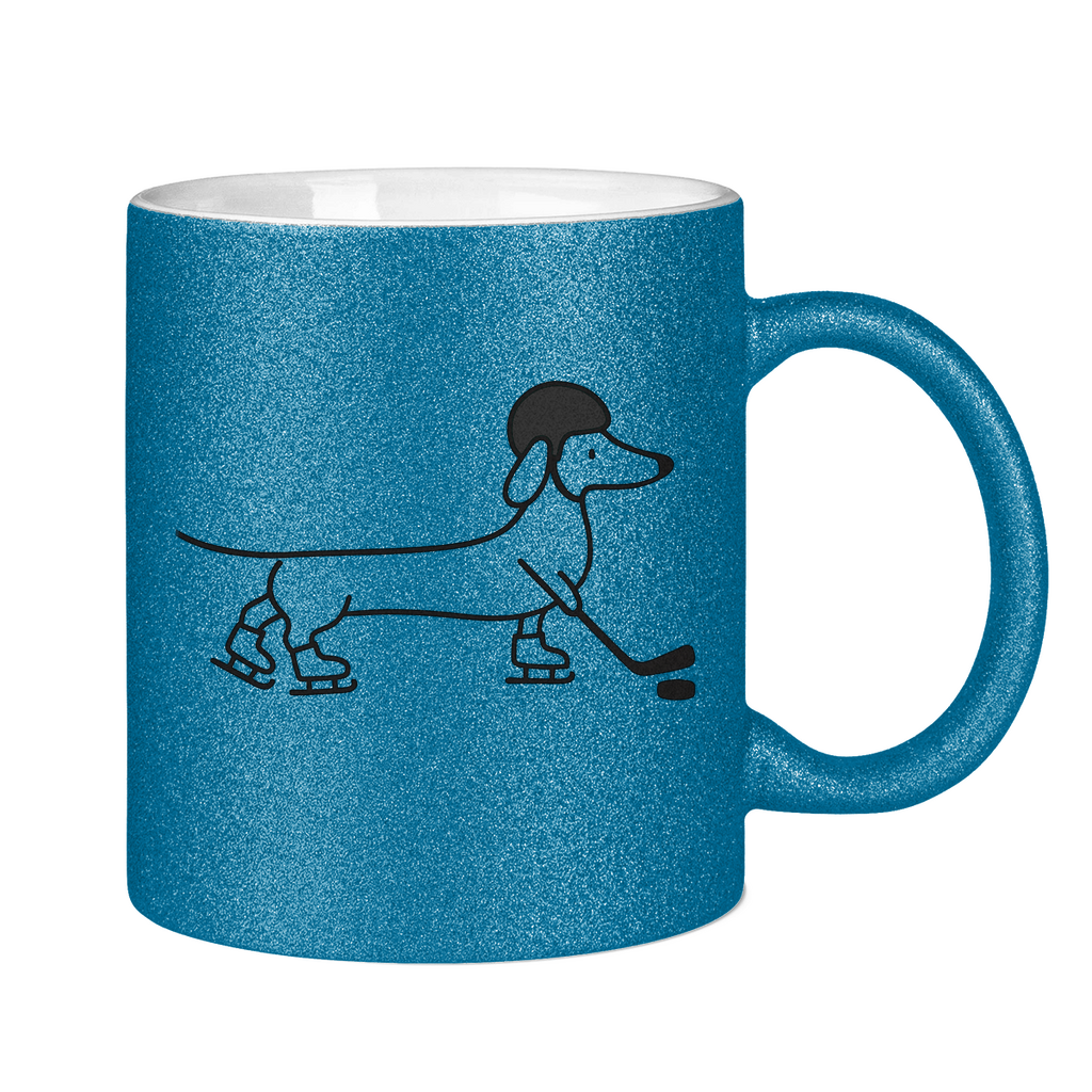 Glitzertasse HOCKEY DACKEL