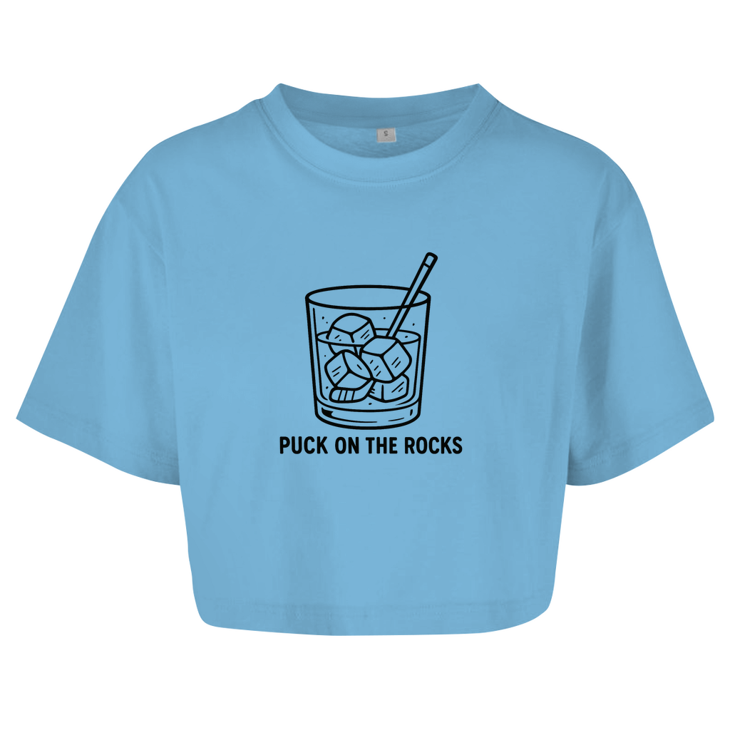 Ladies Crop Top PUCK ON THE ROCKS