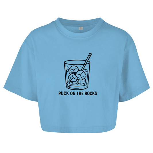 Ladies Crop Top PUCK ON THE ROCKS